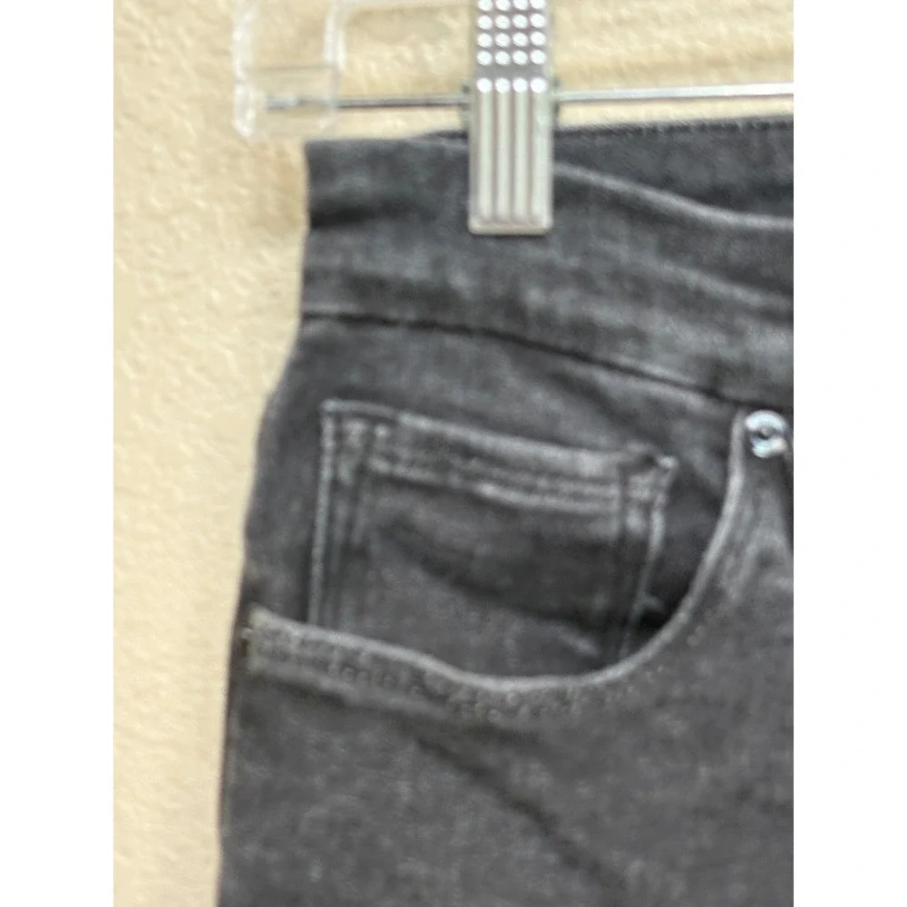 Good American High Rise Straight Leg Jeans Washed Black Size 6 / 28